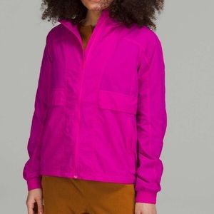 Lululemon hood lite packable jacket size 4 pow pink
